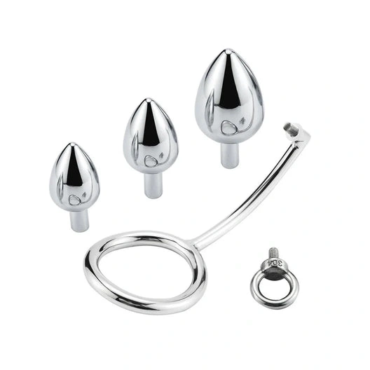 Stainless Set 4663 DiscreetChoice Ring Anal Cock Steel Hook with 1122